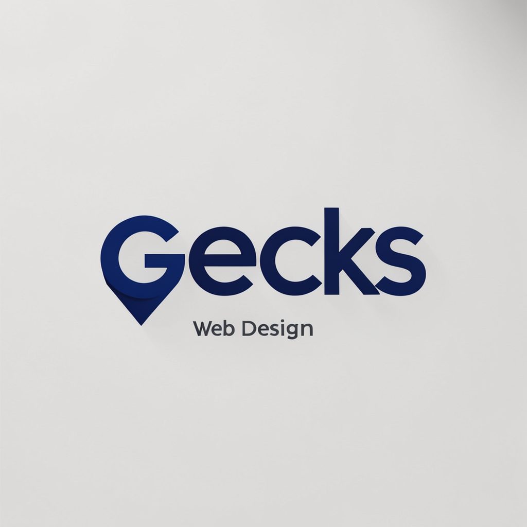 2 Geeks Web Design logo — a clean geometric mark in deep indigo and charcoal