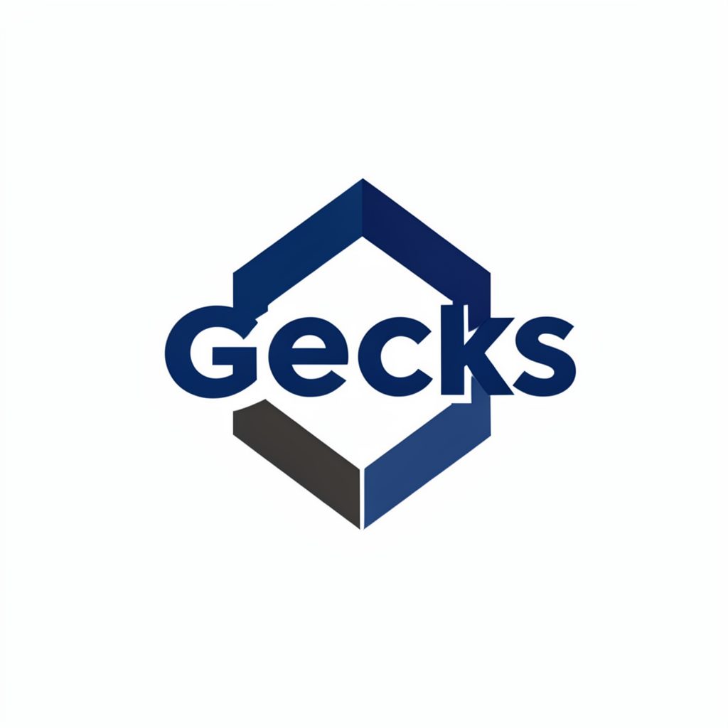 2 Geeks Web Design logo mark — a clean geometric emblem in deep indigo and charcoal